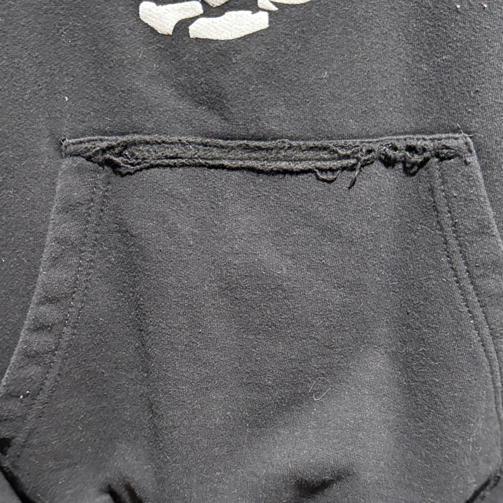Black Hoodie with Skeleton Graphic - Picture 2 of 4